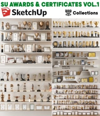SK039 – SKETCHUP AWARDS & CERTIFICATES VOL.1