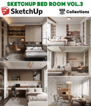 SK062 – SKETCHUP BEDROOM VOL.03