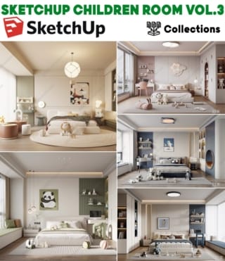 SK068 – SKETCHUP CHILDREN ROOM VOL.3