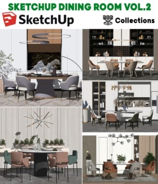 SK066 – SKETCHUP DINING ROOM VOL.2
