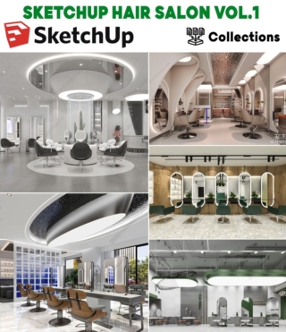 SK054 – SKETCHUP HAIR SALON VOL.1
