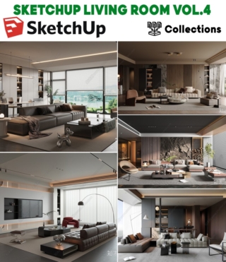 SK073 -SKETCHUP LIVING ROOM VOL.4