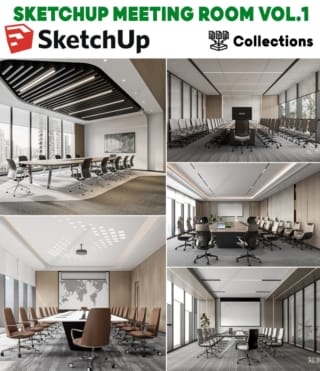 SK052 – SKETCHUP MEETING ROOM VOL.1