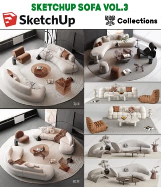 SK061 – SKETCHUP SOFA VOL.3