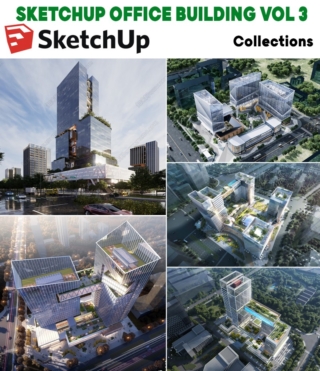 SU0133 – SKETCHUP OFFICE BUILDING VOL.3