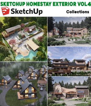 SU0137 – SKETCHUP HOMESTAY EXTERIOR VOL.4