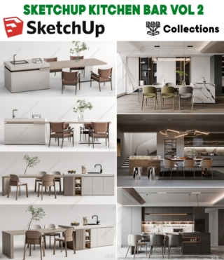 SK077 – SKETCHUP KITCHEN BAR VOL.2