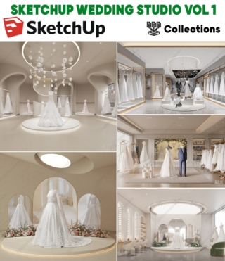 SK080 – SKETCHUP WEDDING STUDIO VOL.1