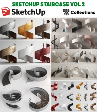 SK081 – SKETCHUP STAIRCASE VOL.2