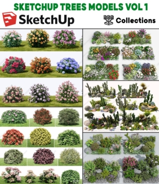 SK085 – SKETCHUP TREES MODELS VOL.1