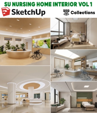 SK086 – SKETCHUP NURSING HOME INTERIOR VOL.1