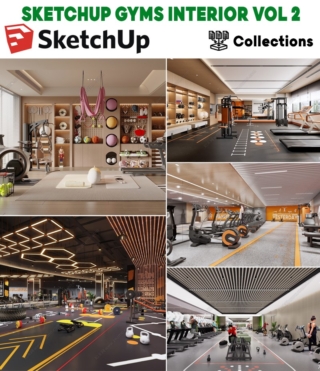 SK088 – SKETCHUP GYMS INTERIOR VOL.2