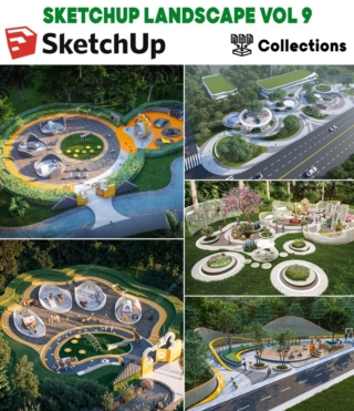 SU0144 – SKETCHUP LANDSCAPE VOL.9