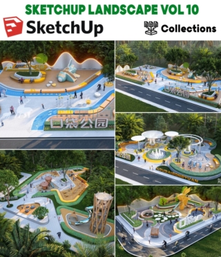 SU0146 – SKETCHUP LANDSCAPE VOL.10