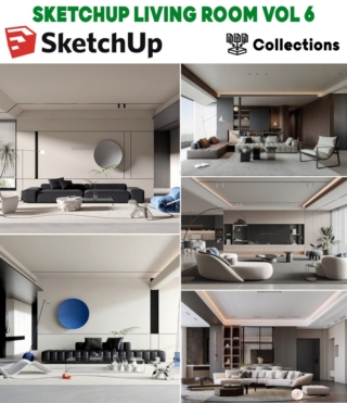 SK0102 – SKETCHUP LIVING ROOM VOL.06