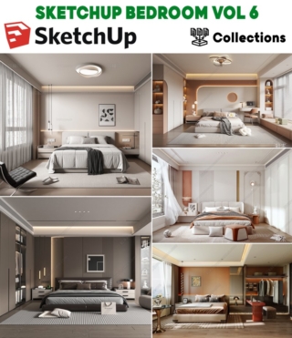 SK0100 – SKETCHUP BEDROOM VOL.6
