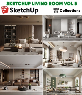 SK0101 – SKETCHUP LIVING ROOM VOL.05