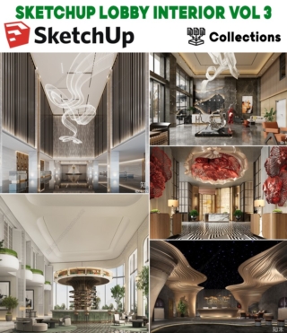 SK0105 – SKETCHUP LOBBY INTERIOR VOL.3