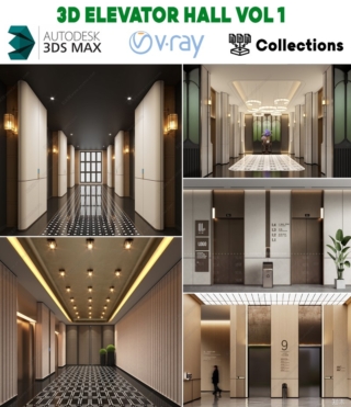 M0186 – 3D ELEVATOR HALL VOL.1