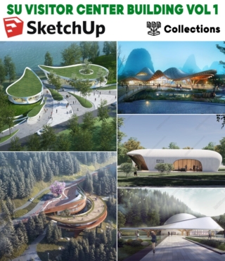 SU0158 – SKETCHUP VISITOR CENTER BUILDING VOL.1