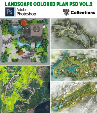 LANDSCAPE COLORED PLAN PSD VOL.2