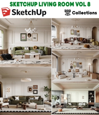 SK0115 – SKETCHUP LIVING ROOM VOL.08