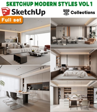 SU0163 – SKETCHUP MODERN STYLES VOL.1