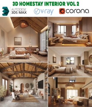 3D0144 – 3D HOMESTAY INTERIOR VOL.2