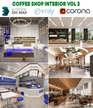3D0146 – COFFEE SHOP INTERIOR 3D MODELS VOL.2