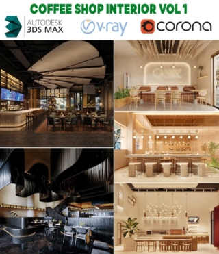 3D0143 – COFFEE SHOP INTERIOR 3D MODELS VOL.1
