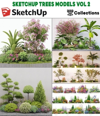 SK0130 – SKETCHUP TREES MODELS VOL.2