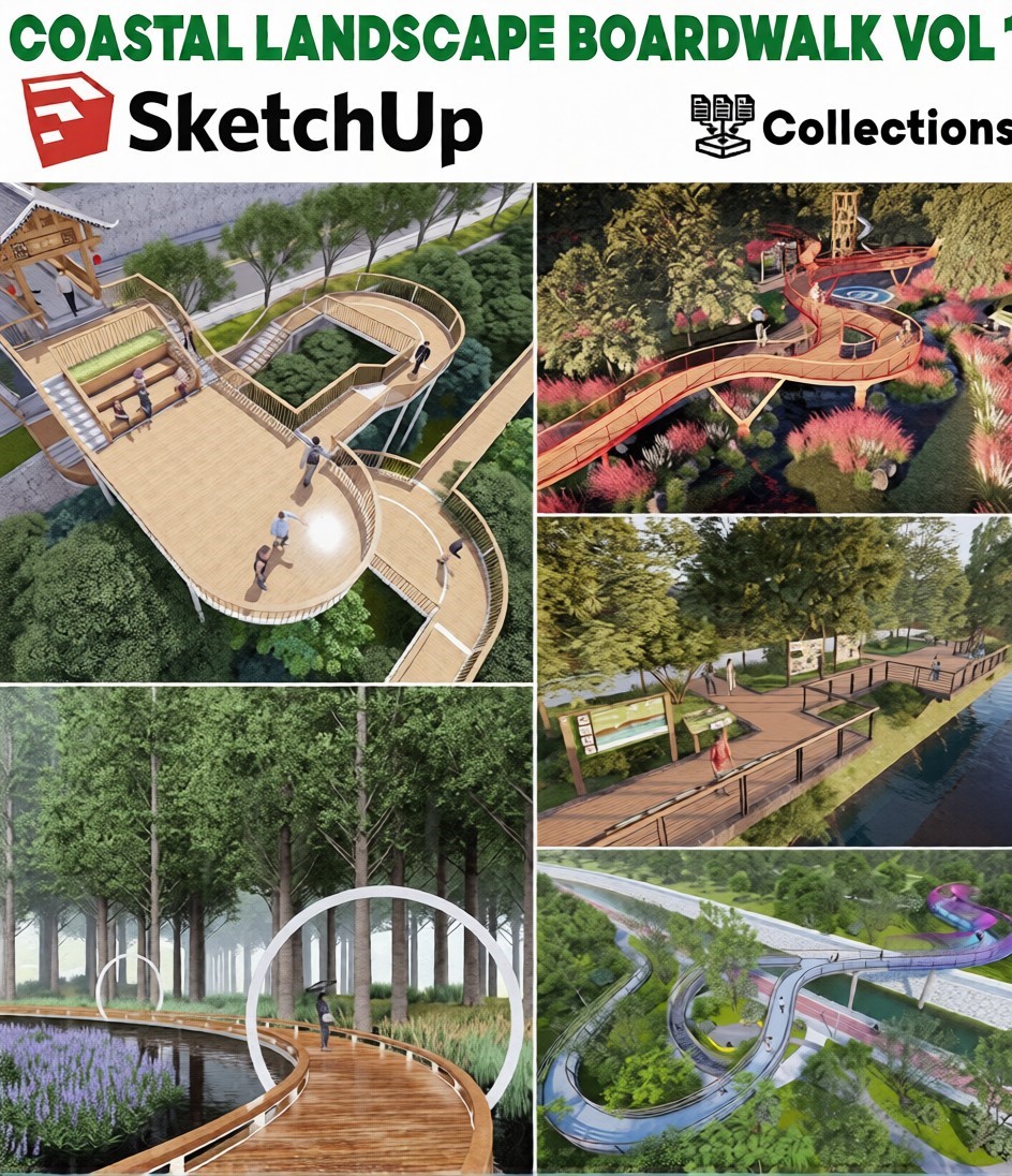 boardwalk sketchup model