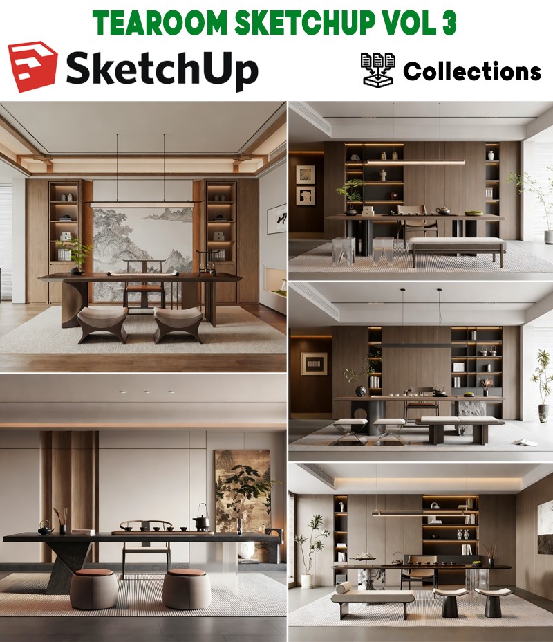 tearoom sketchup vol 3 nội thất hiện đại, phòng uống trà hiện đại sketchup, model tea room sketchup modern, nội thất phòng trà sketchup render enscape, thư viện tearoom sketchup, tea house sketchup hiện đại, scene phòng uống trà sketchup, model nội thất tea room sketchup, modern tearoom sketchup design, file skp phòng trà hiện đại