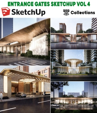 SK0159 – ENTRANCE GATES SKETCHUP VOL.4