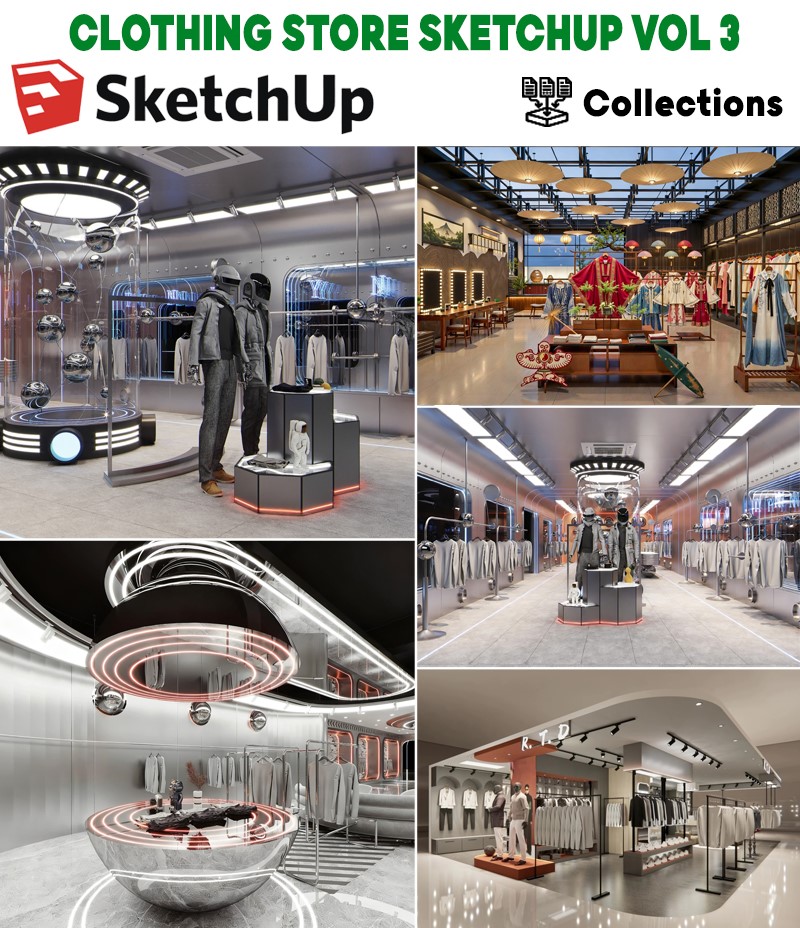clothing store sketchup, nội thất shop thời trang hiện đại sketchup, fashion boutique sketchup, clothing shop sketchup , retail store interior sketchup, showroom quần áo sketchup, modern clothing store sketchup, model shop thời trang sketchup, commercial fashion interior sketchup, scene retail sketchup hiện đại