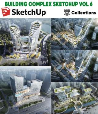SU0172 – BUILDING COMPLEX SKETCHUP VOL.6