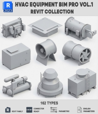 BIM021 – HVAC EQUIPMENT BIM PRO VOL.1