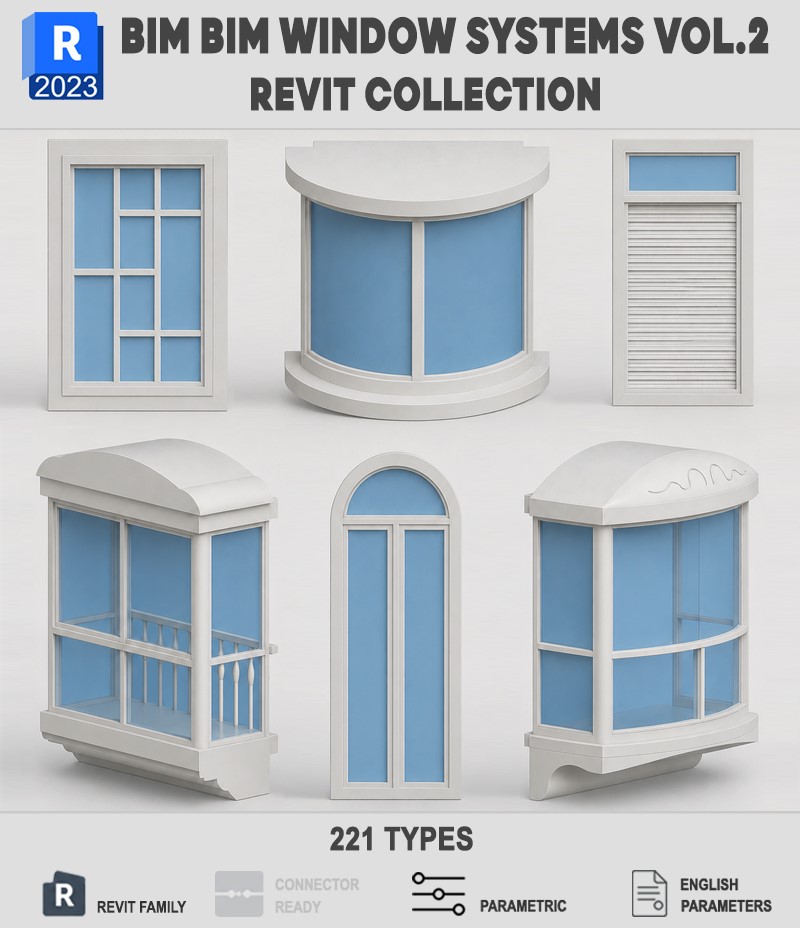 THƯ VIỆN REVIT FAMILY CỬA SỔ BIM VOL.2