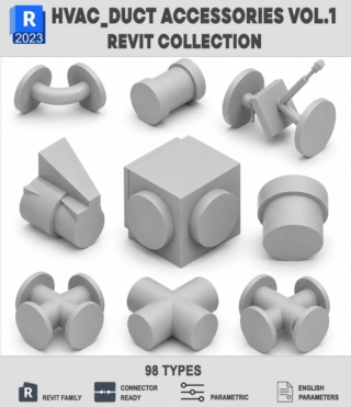 BIM040 – HVAC DUCT ACCESSORIES VOL.1