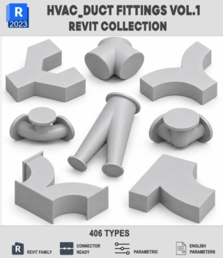 BIM041 – HVAC DUCT FITTINGS VOL.1