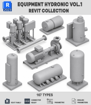 BIM046 – HVAC EQUIPMENT HYDRONIC VOL.1