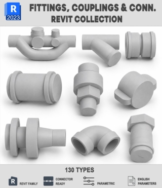BIM049 – PLUMBING FITTINGS COUPLINGS & CONNECTIONS VOL.1