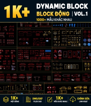 AC01 – DYNAMIC AUTOCAD BLOCK LIBRARY VOL.1