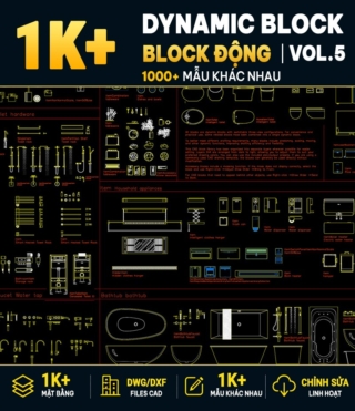 AC05 – DYNAMIC AUTOCAD BLOCK LIBRARY VOL.5 – 1000+ BLOCKS