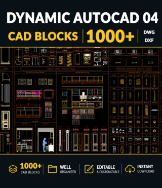 AC04 – DYNAMIC AUTOCAD BLOCK LIBRARY VOL.4 – 1000+ BLOCKS